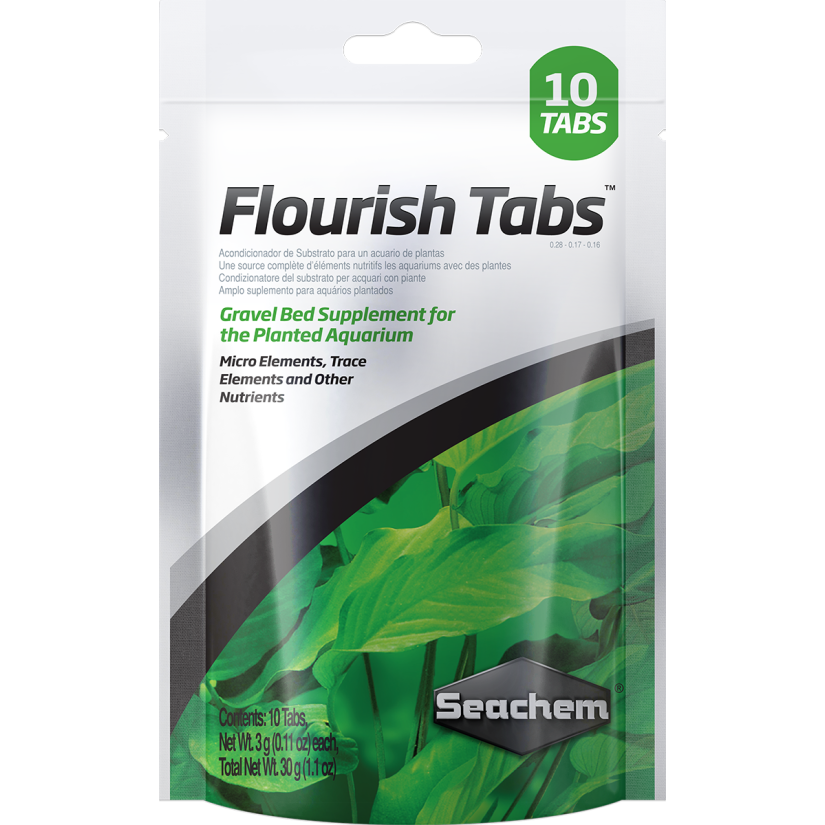 SEACHEM - Flourish Tabs 10 comprimidos - Estimulador de crescimento