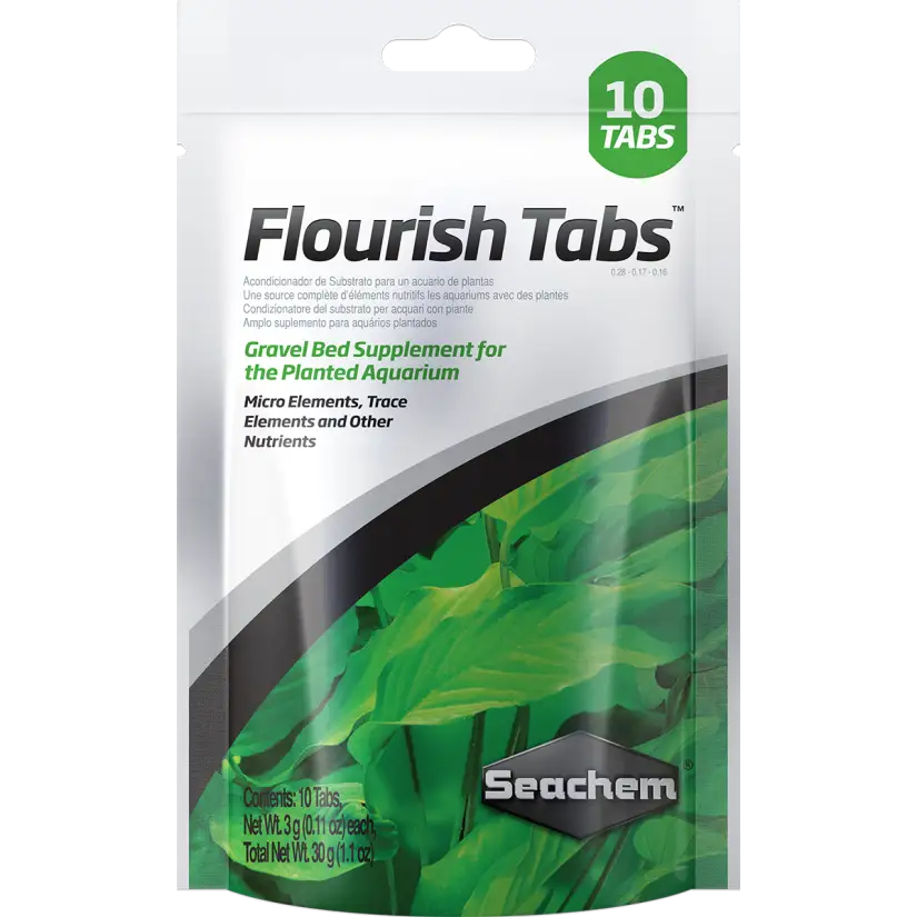 SEACHEM - Flourish Tabs 10 comprimidos - Estimulador de crescimento