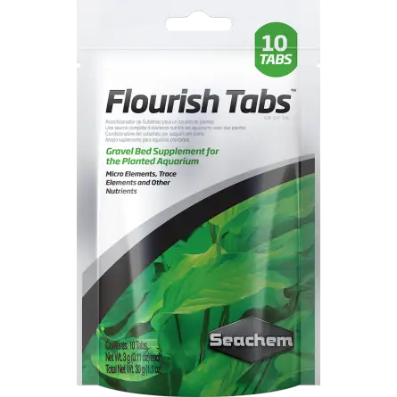 SEACHEM - Flourish Tabs 10 comprimidos - Estimulador de crescimento