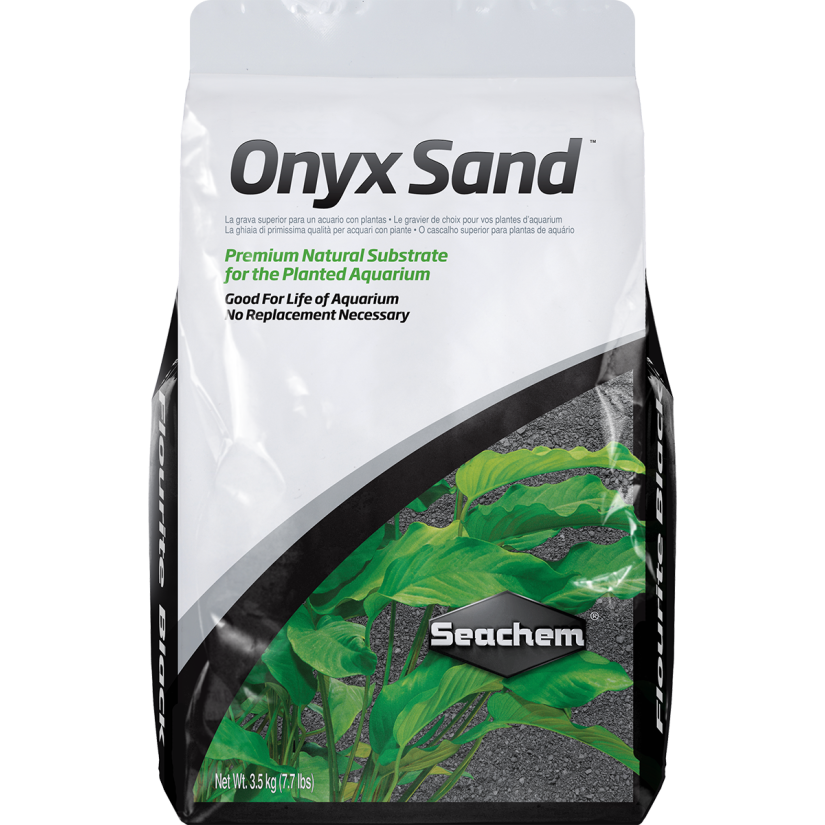 SEACHEM – Onyx Sand 3,5 kg – Kompletter Boden für bepflanzte Aquarien