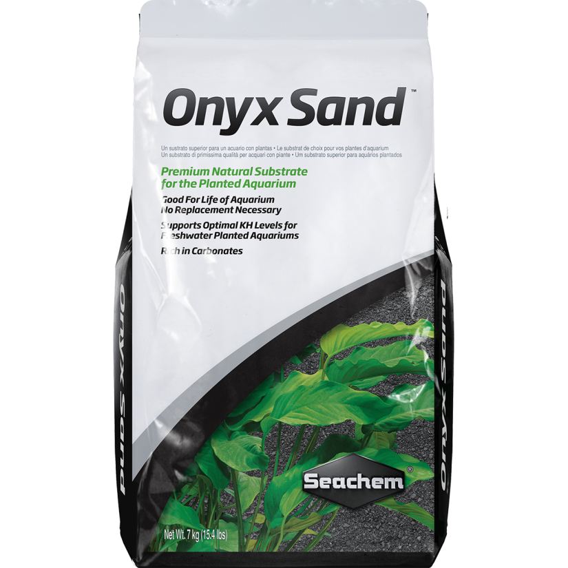 SEACHEM – Onyx Sand 7 kg – Kompletter Boden für bepflanzte Aquarien