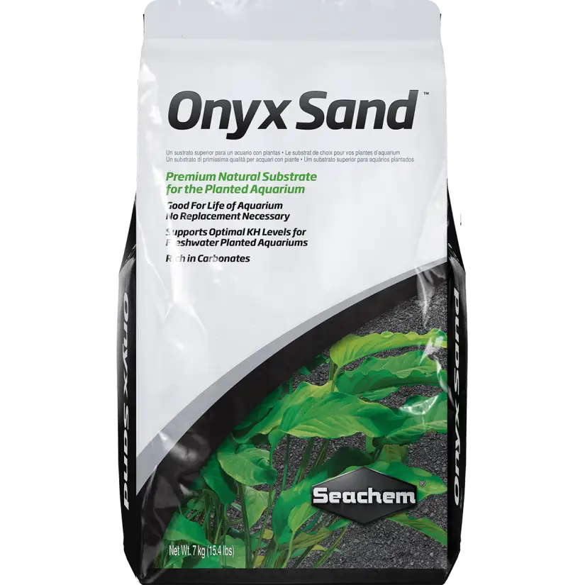 SEACHEM – Onyx Sand 7 kg – Kompletter Boden für bepflanzte Aquarien