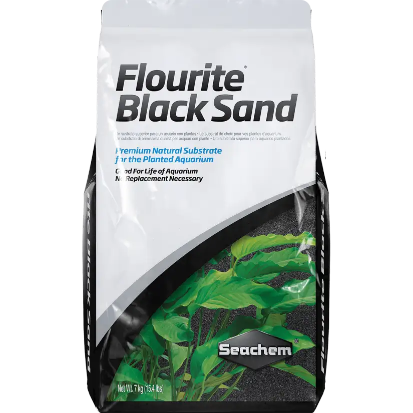 SEACHEM - Flourit Zwart Zand 7kg - Substraat voor beplant aquarium