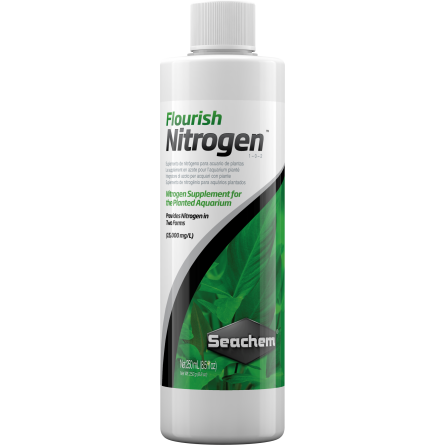 SEACHEM - Flourish Nitrogen 250ml - Fonte de nitrogênio para aquário plantado