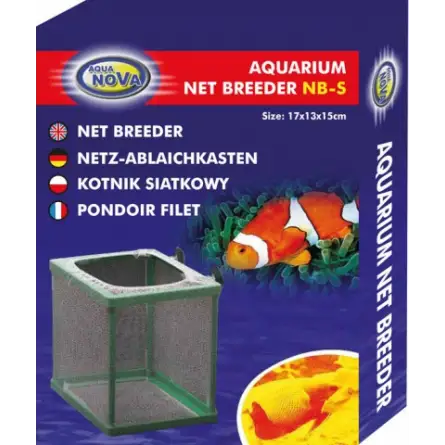 AQUA NOVA – Netz-Nistkasten mit Saugnäpfen – S – 17 x 13 x 15 cm