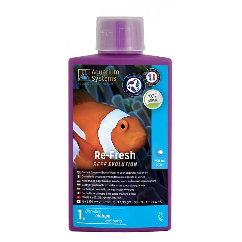 SISTEMI PER ACQUARI - Re-Fresh 250ml - Antialghe e Cianobatteri