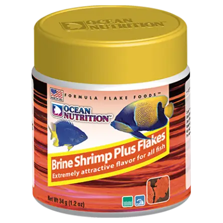 OCEAN NUTRITIONS - Brine Shrimp Plus Flakes 34g - Artemia flakes