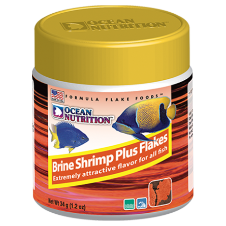 OCEAN NUTRITIONS – Brine Shrimp Plus Flocken 34 g – Artemia-Flocken