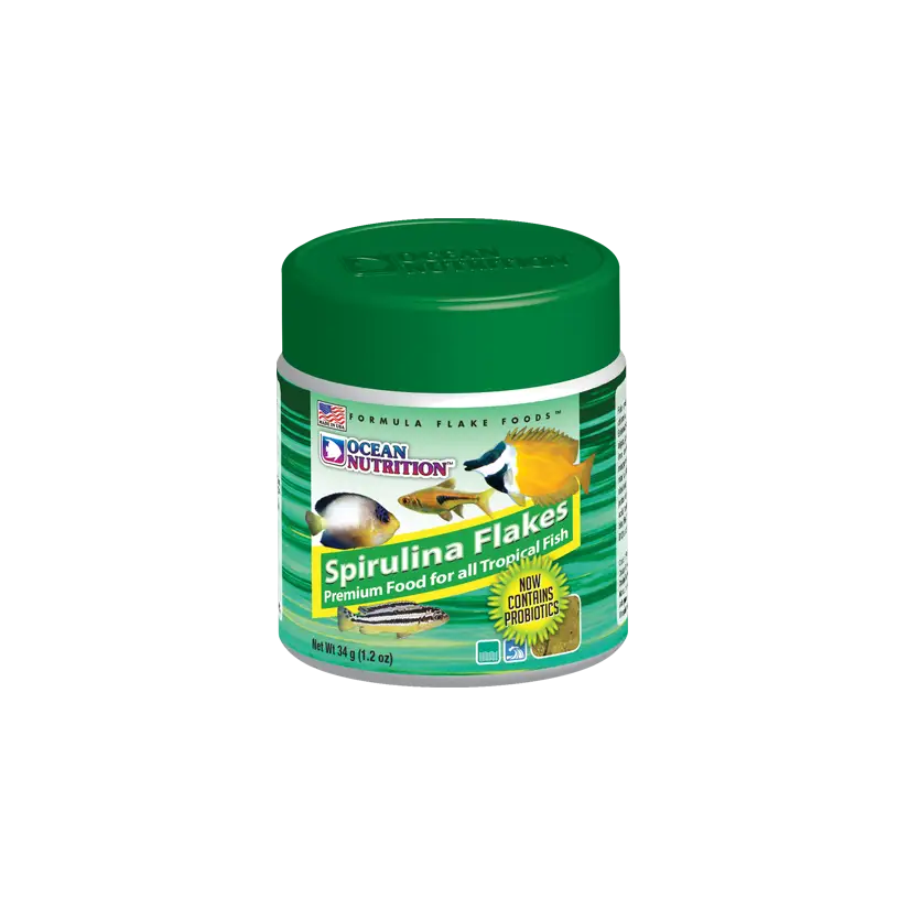 OCEAN NUTRITIONS - Copos de espirulina 34g - Copos de espirulina