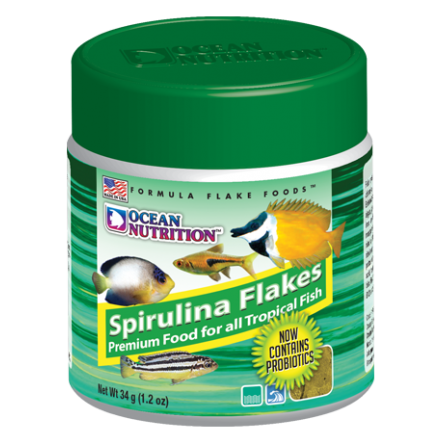 OCEAN NUTRITIONS - Fiocchi di Spirulina 34g - Fiocchi di Spirulina