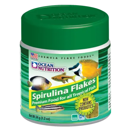 OCEAN NUTRITIONS - Flocos de Spirulina 34g - Flocos de Spirulina