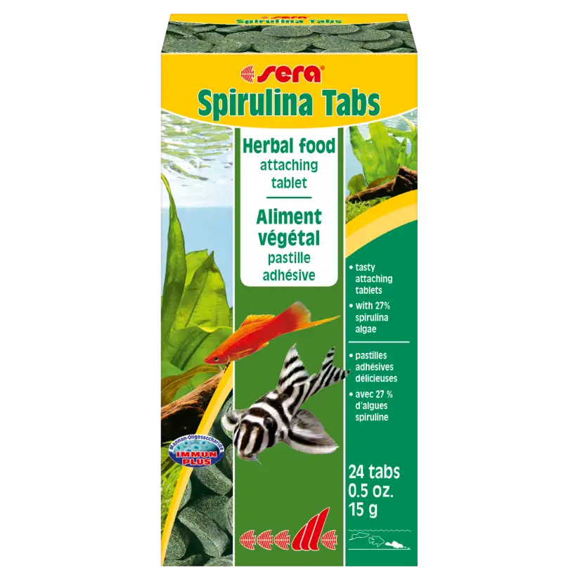 SERA - Spirulina Tabs 24 tabs - Comprimidos adhesivos con alto contenido en espirulina