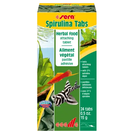 SERA - Spirulina Tabs 24 compresse - Compresse adesive ad alto contenuto di spirulina