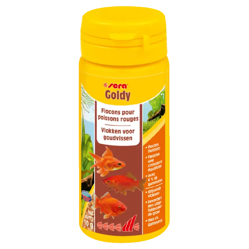 SERA - Goldy 50ml - Alimento para peixinhos dourados e peixes de água fria