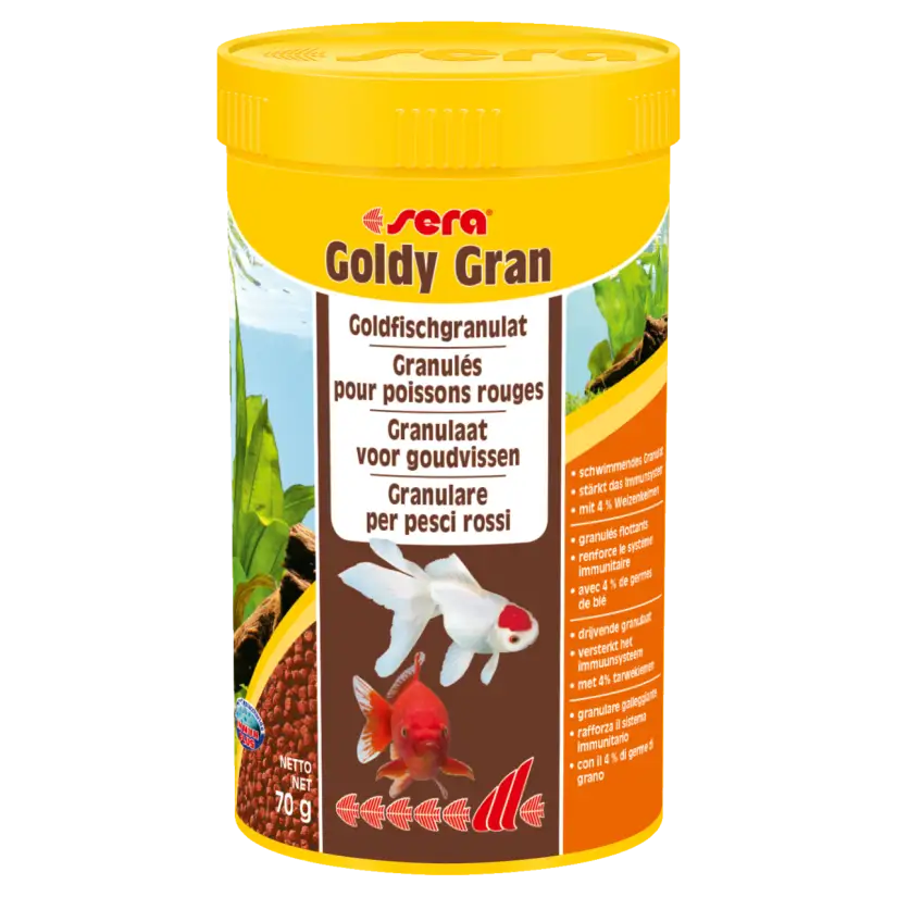 SERA - Goldy Gran 250 ml - Hrana za zlate in hladnovodne ribe