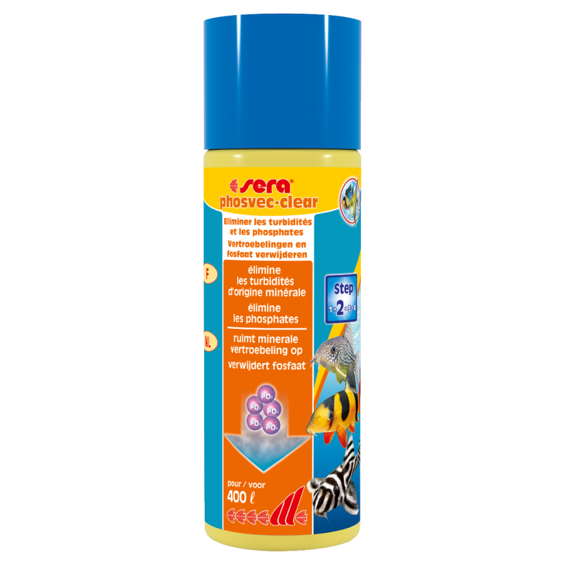 SERA - Phosvec·Clear 100ml - Anti-phosphate et turbidités