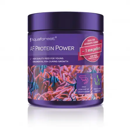 AQUAFOREST - AF Protein Power - 120g - Alimento en pellets tamaño S para peces jóvenes