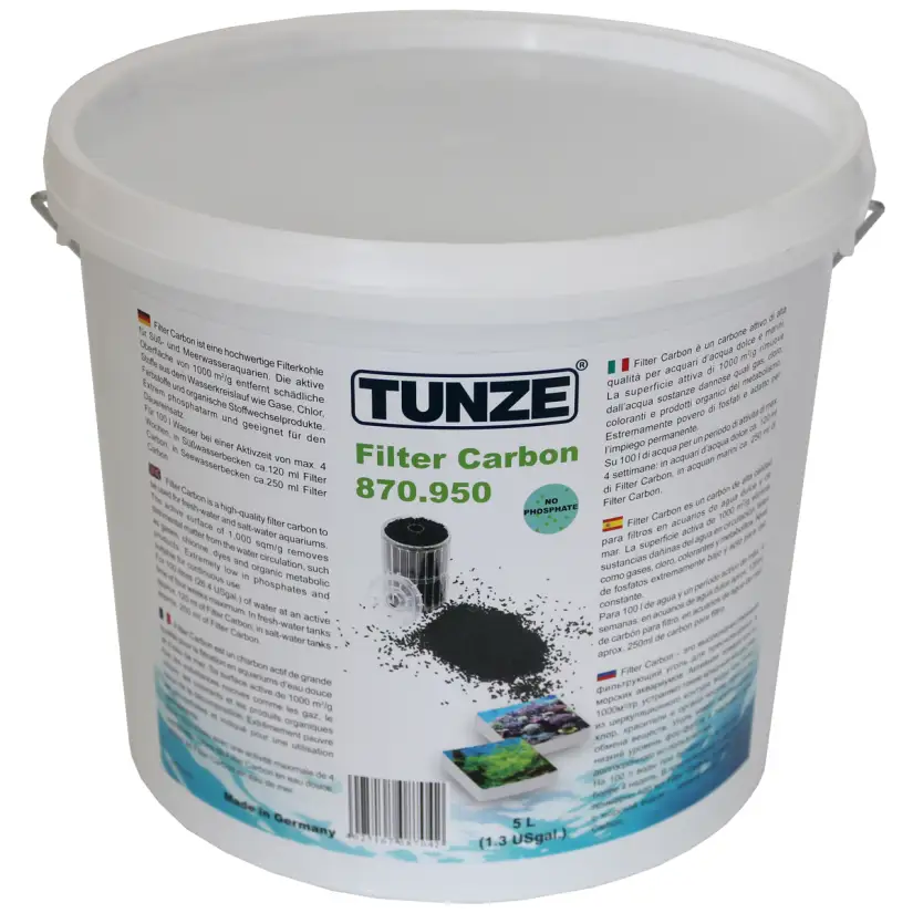 TUNZE - Filter Koolstof 0870.950 - 5 Ltr. - Superactieve koolstof gegarandeerd fosfaatvrij