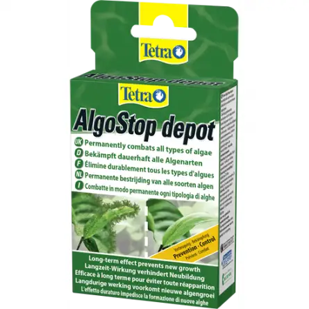 TETRA - AlgoStop depot - 12 compresse - Antialghe per acquario