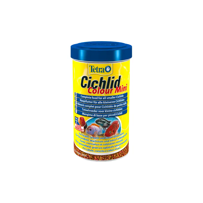 TETRA - Cichlid Color Mini - 500 ml - Granulat für kleine Buntbarsche