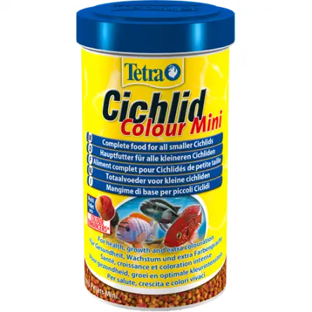 TETRA - Cichlid Color Mini - 500 ml - Granulat für kleine Buntbarsche