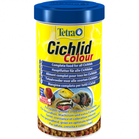 TETRA - Cor Cichlid - 500ml - Grânulos para Ciclídeos