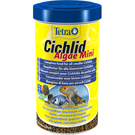 TETRA -Cichlid Algae Mini - 500ml - Granulat für kleine Buntbarsche