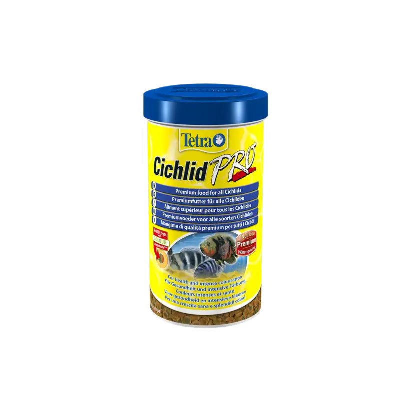 TETRA – Cichlid Pro – 500 ml – Hochwertiges Futter in Chips für Buntbarsche