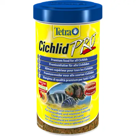 TETRA – Cichlid Pro – 500 ml – Hochwertiges Futter in Chips für Buntbarsche