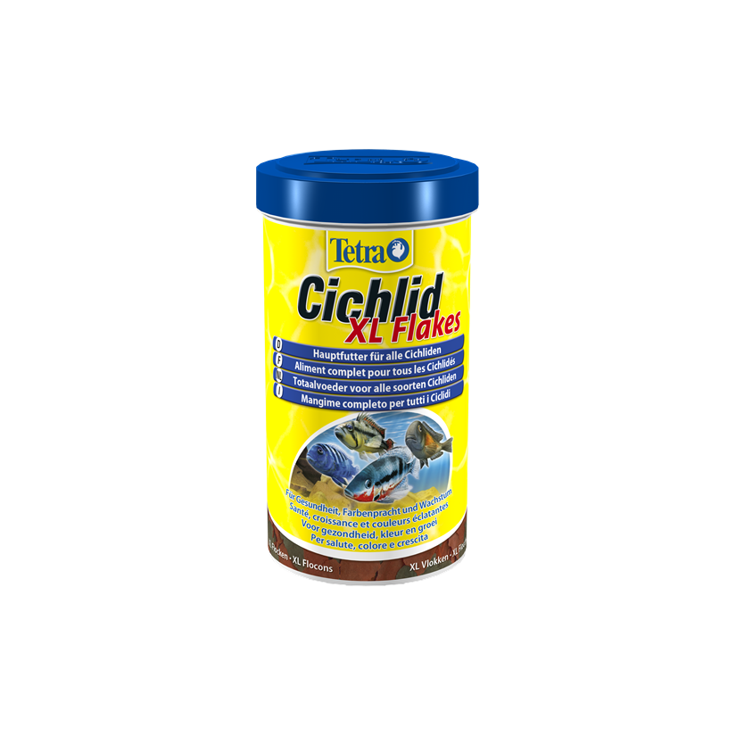 TETRA - Cichlid XL Flakes - 500ml - Alimento completo para todos los cíclidos