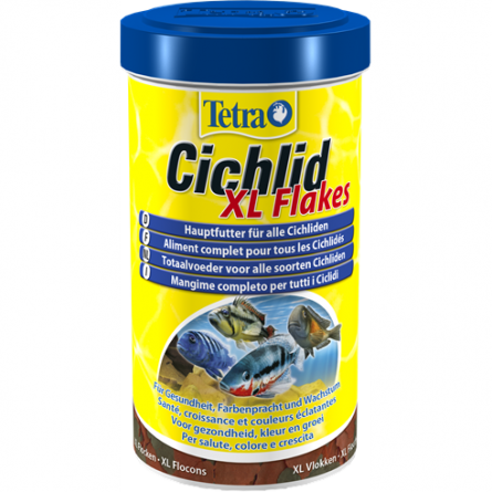 TETRA - Cichlid XL Flakes - 500ml - Alimento completo para todos los cíclidos