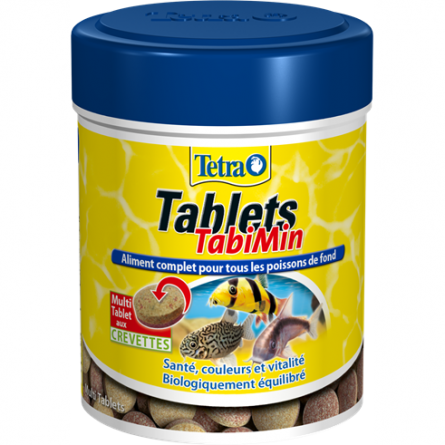 TETRA - TabiMin Tablets - 66ml - Alimento completo para todos los peces de fondo