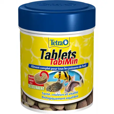 TETRA - TabiMin Tablets - 66ml - Alimento completo para todos los peces de fondo