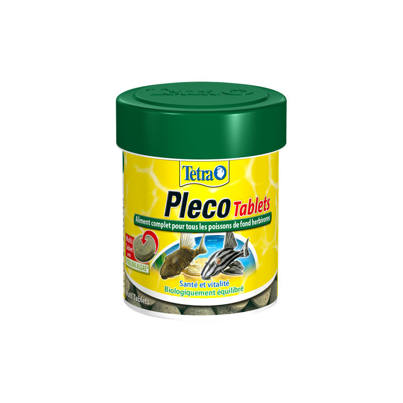 TETRA - Pleco Tabletas - 120 tabletas - Alimento completo para peces de fondo