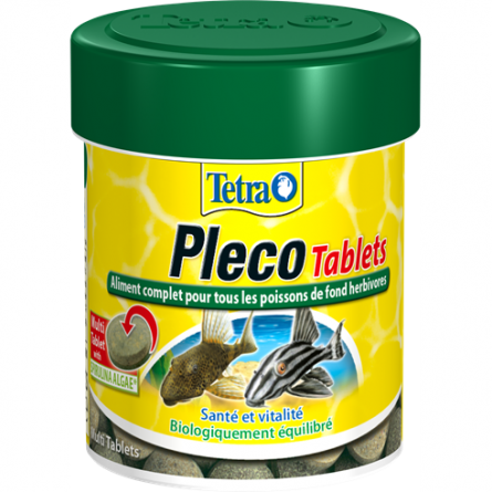 TETRA - Pleco Tabletas - 120 tabletas - Alimento completo para peces de fondo