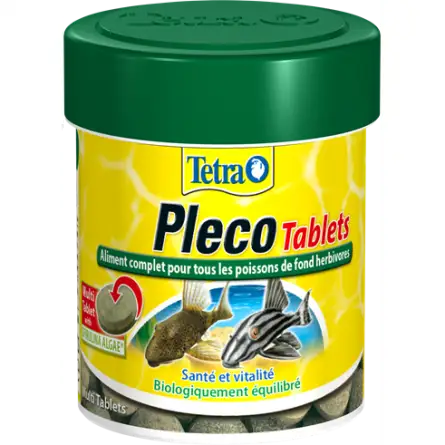 TETRA - Pleco Tabletas - 120 tabletas - Alimento completo para peces de fondo