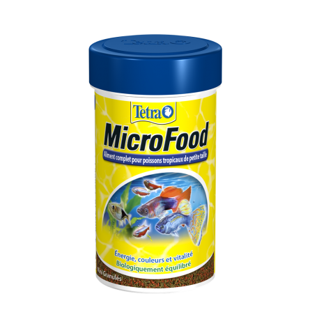 TETRA - MicroFood - 100ml - Alimento completo para peces pequeños