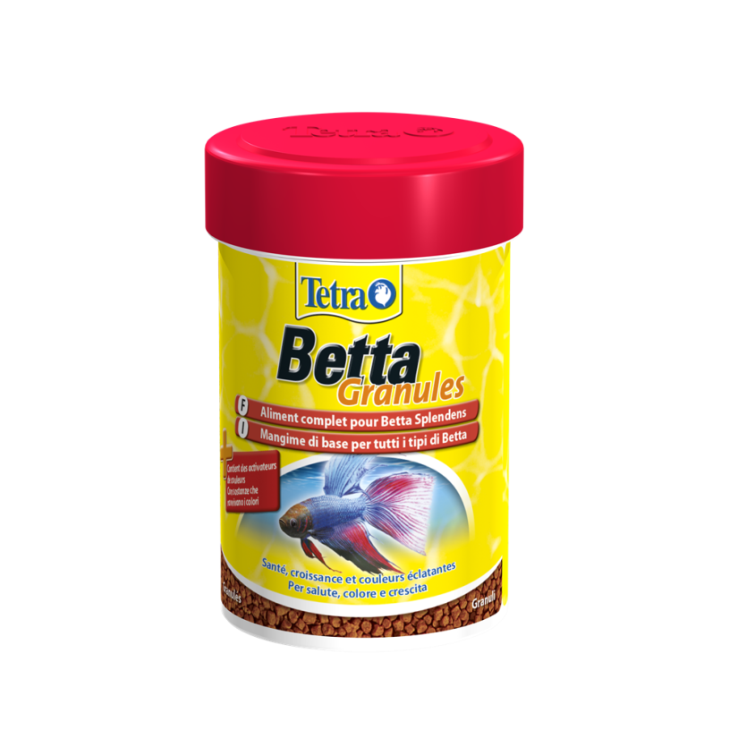 TETRA - Betta Granulado - 85ml - Alimento completo para peixes de combate.