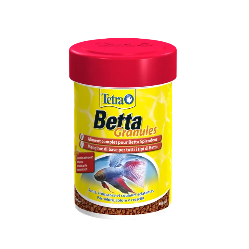 TETRA - Betta Granules - 85ml - Alimento completo per pesci combattenti.