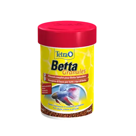 TETRA - Betta Granules - 85ml - Alimento completo per pesci combattenti.