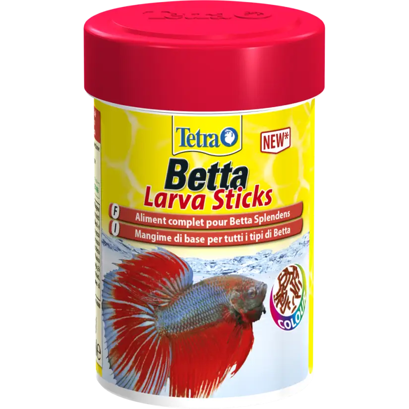 TETRA - Betta LarvaSticks - 85ml - Enriched food for fighting fish.