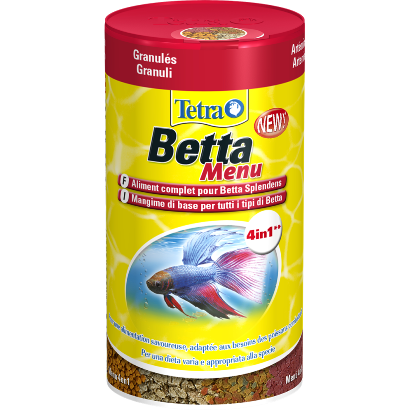 TETRA - Betta Menu - 100ml - Diverse voeders voor het bestrijden van vissen.