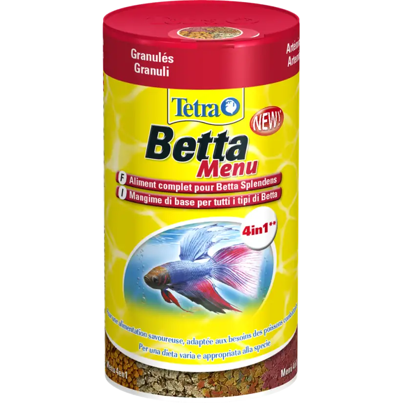 TETRA - Betta Menu - 100ml - Različna hrana za bojne ribe.