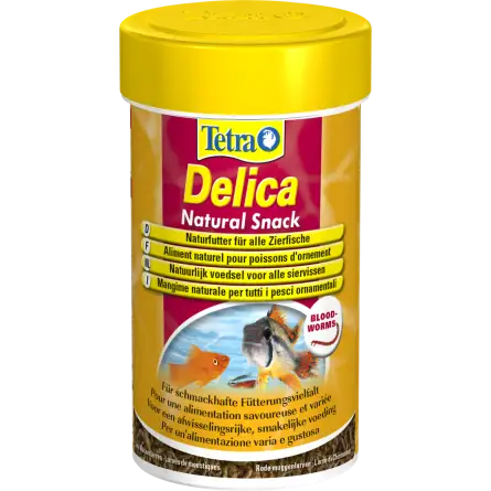 TETRA - Delica Bloodworms - 100ml - Freeze-dried red mosquito larvae