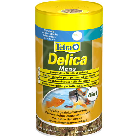 TETRA - Menu Delica - 100ml - Diversos petiscos naturais para peixes