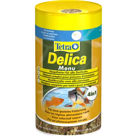 TETRA - Menu Delica - 100ml - Diversos petiscos naturais para peixes