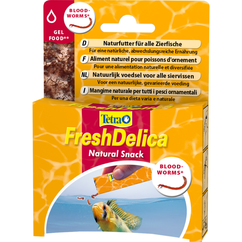 TETRA - FreshDelica Bloodworms - 48 g - Hranljive gelaste poslastice