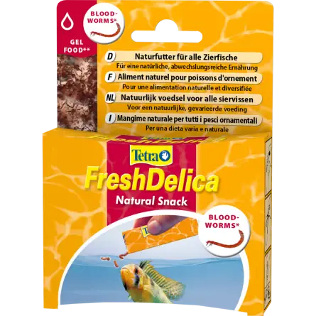 TETRA - FreshDelica Bloedwormen - 48g - Voedzame geltraktaties