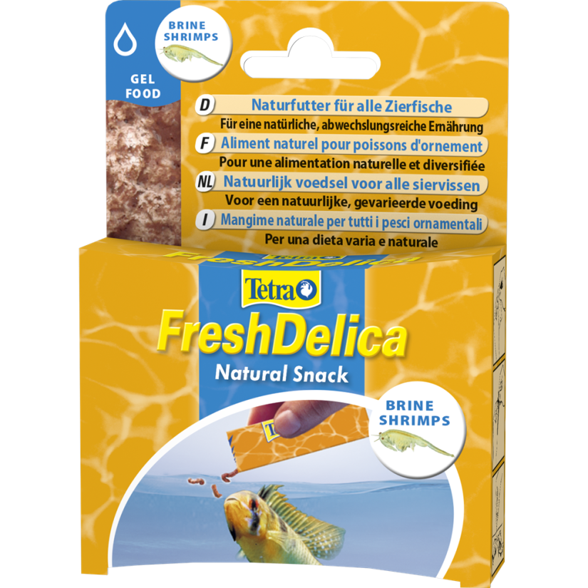 TETRA - FreshDelica Brine Shrimps - 48g - Dolcetti nutrienti in gel