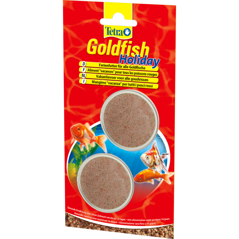 TETRA - Goldfish Holiday - 1 x 12g - Aliment en tablette pour vacances longues